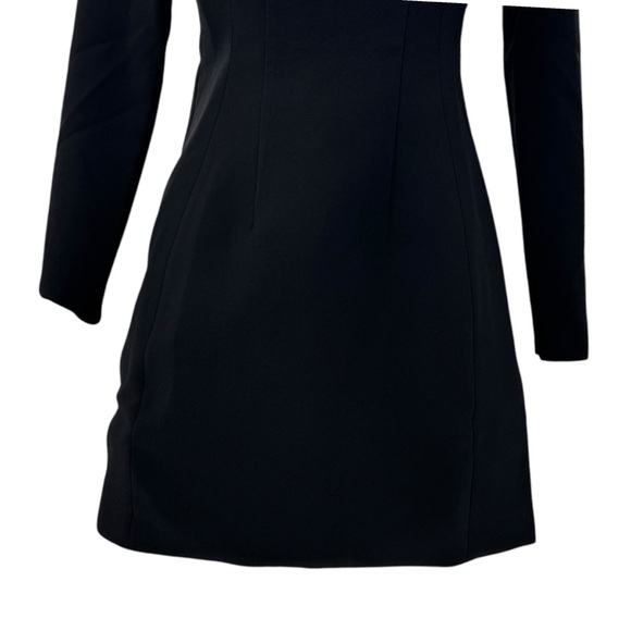 Tuckernuck NEW Black Blakely Off the Shoulder Long Sleeve Formal Mini Dress 0 - Picture 6 of 11